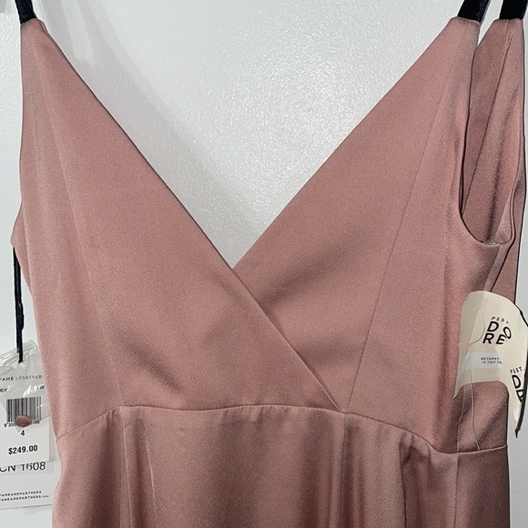 NEW Fame And Partners Blush Pink Maxi Gown Dress Prom Formal Event Dance Size 4 - Picture 4 of 8